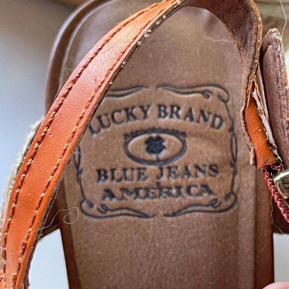 Lucky Brand Keena Snakeskin Print Wedge Sandal - Picture 6 of 6